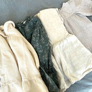 Girl dresses and bloomers Zara and H&M excellent condition